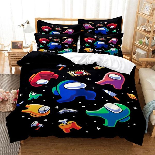 

bedding sets 3d cartoon set  duvet cover bed cotton bedroom
