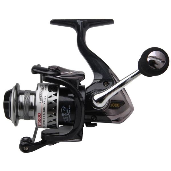 

baitcasting reels jsm 2000-7000 fishing spinning reel 13+1 bearing cnc metal arm rotator line spool saltwater wheel for bass pike
