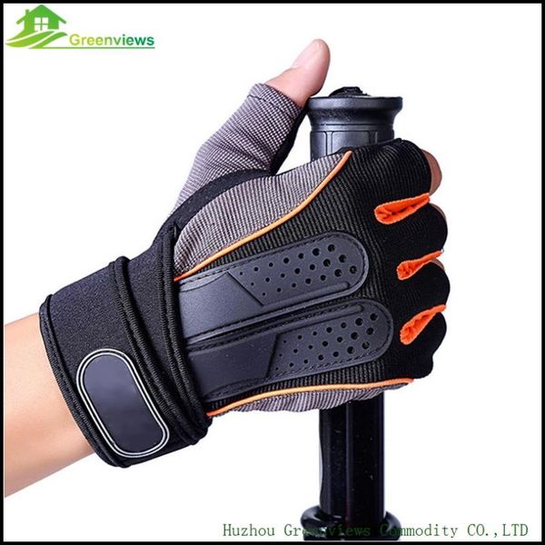 

fingerless gloves 1 pcs/lot fitness sports anti-slip wear-resisting weightlifting high quality, Blue;gray