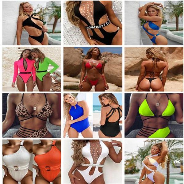 

women's swimwear women bathing suits summer one piece bikinis designer leopard bras briefs bikini multi choice, White;black