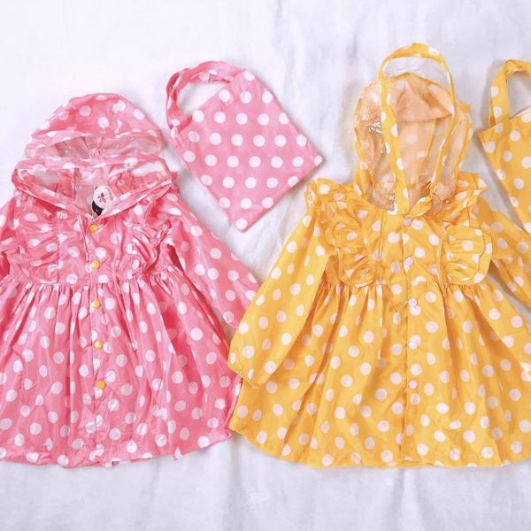 

raincoats 90-120cm waterproof raincoat for children kids baby girls rain coat primary school students raingear poncho jacket
