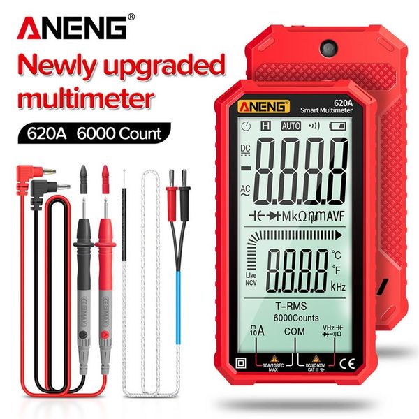 

counters aneng digital automatic multimeter 4.7 inch lcd ac/dc voltage ohm amp meter tester for automotive car home improvement