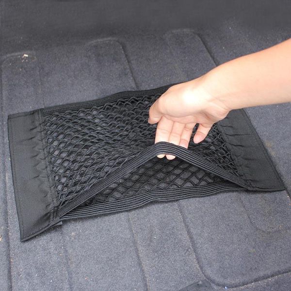 

car organizer back seat storage net bottle groceries mesh bag pouch for auto trunk nj88
