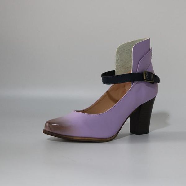 

dress shoes large size 34-43 chunky high-heeled shoes, women's microfiber composite pointed casual, Black