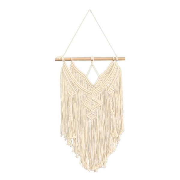 

tapestries macrame wall hanging handwoven bohemian tapestry with tassel for boho wedding home backdrop decoration