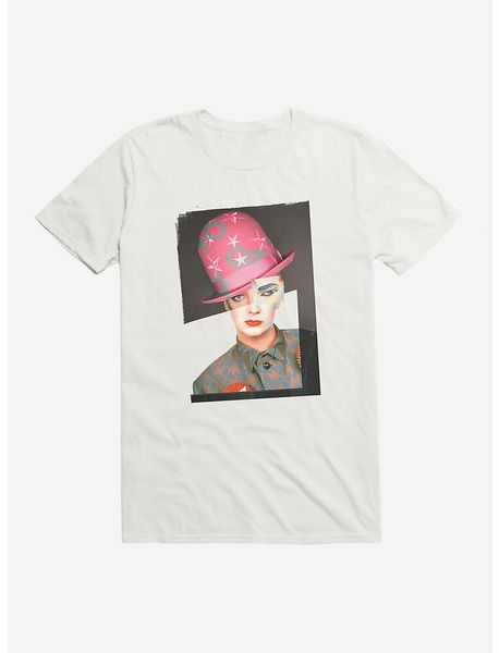 

boy george & culture club picture collage t-shirt, White;black