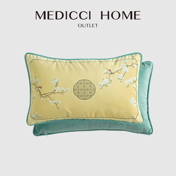 

pillow case medicci home accent window decorative cushion cover chinese traditional lucky pattern toss throw for bed couch sofa
