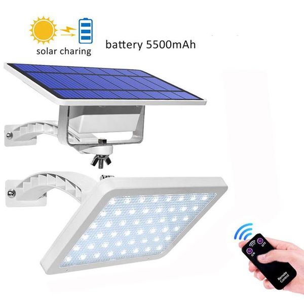 

solar lamps 48 led light dual use outdoor garden porch wall lamp pir motion sensor remote control sunlight waterproof street