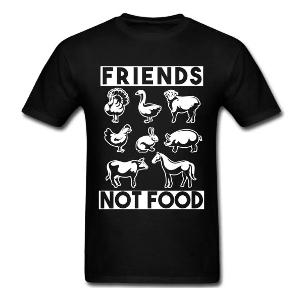 

animals friends not turkey food pig cow rabbit bull t shirt tee, White;black