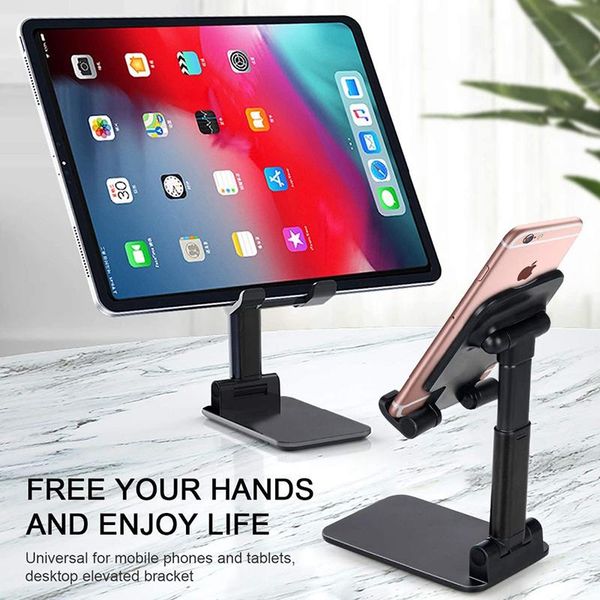 

cell phone mounts & holders 2021 desktablet holder table foldable extend support desk mobile stand for ipad adjustable