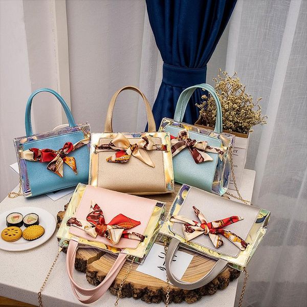 

evening bags 2021 summer and autumn korean version of the portable scarf bag ladies one-shoulder diagonal lock chain mobile phone