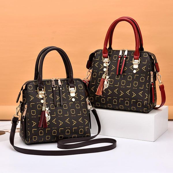 

evening bags women's shoulder bag 2021 fashion handbag luxury contrast color large capacity noble pu messenger