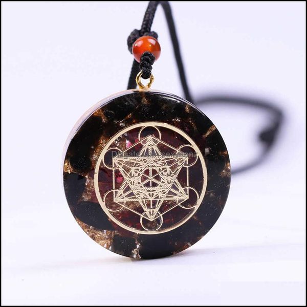 

pendant necklaces & pendants jewelry necklace with plexiglass healing crystal pendant, for wealth, luck, chakras j0602 drop delivery 2021 nj, Silver