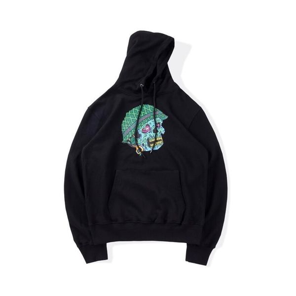 

kanye travis scott sheck same hip hop men's and women's loose hoodie, Black