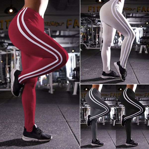 

leggings fashion selling stretch side white for women in 2021, Black