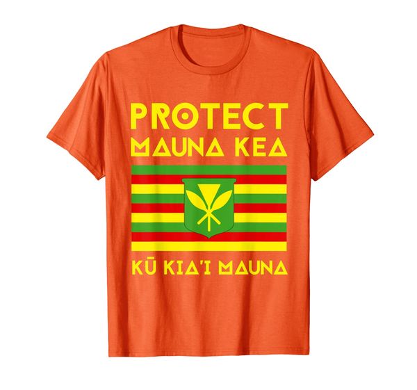 

protect mauna kea t-shirt, White;black