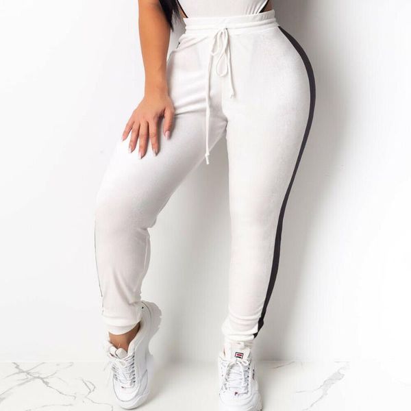 

yoga outfits women's sports leggings running gym workout long pants trousers fitness stretch dress size s-xl color white red blue yello