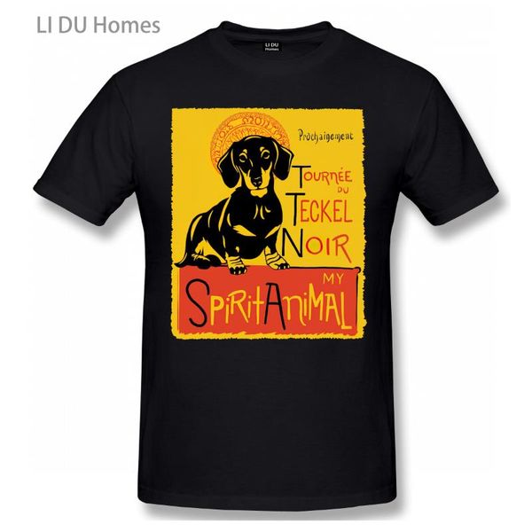 

men's t-shirts funny dachshund cute animal sausage dog t shirt oversize cotton tshirts short sleeve streetwear tee, White;black