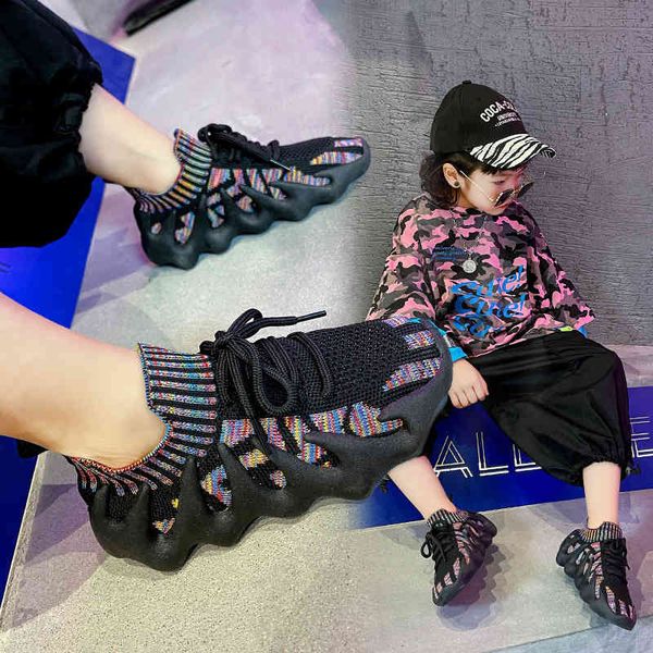 Primavera e autunno Bambini Casual stampato Soft Bottom Polpo Sneakers sportivi all'ingrosso Scarpe per bambini all'ingrosso 16-22 cm
