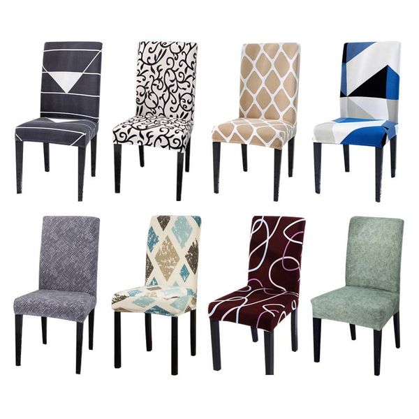 

chair covers stretch for wedding removable anti-dirty spandex elastic cover office dining slipcover housse de chaise