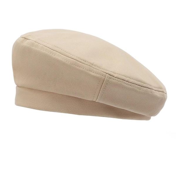 

wide brim hats beret fall winter british painter hat fashion day vintage female hair bud one generation, Blue;gray