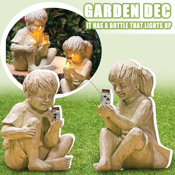 

garden decorations accessories solar decoration outdoor for kids statue lamp jardin exterieure