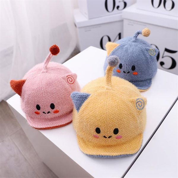 

caps & hats fashion baby baseball cap autumn/winter children's adjustable hat boys girls cartoon 6-24 months1, Yellow