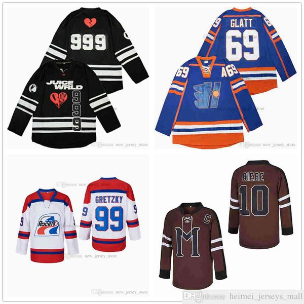 

999 juice wrld ice hockey jersey, Black;red