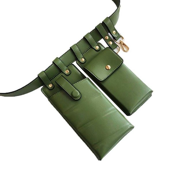 

fashion women leather waist fanny pack belt bag phone pouch travel hip bum shoulder bags purse