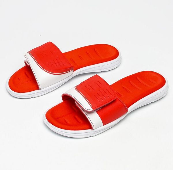 

2021 designers mens womens summer beach slippers sandals classic letter print pattern slipper adjustable vamp, Black