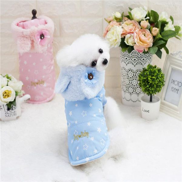 

dog apparel a122 sweet cotton coat pet autumn fall warm clothes 2021 style