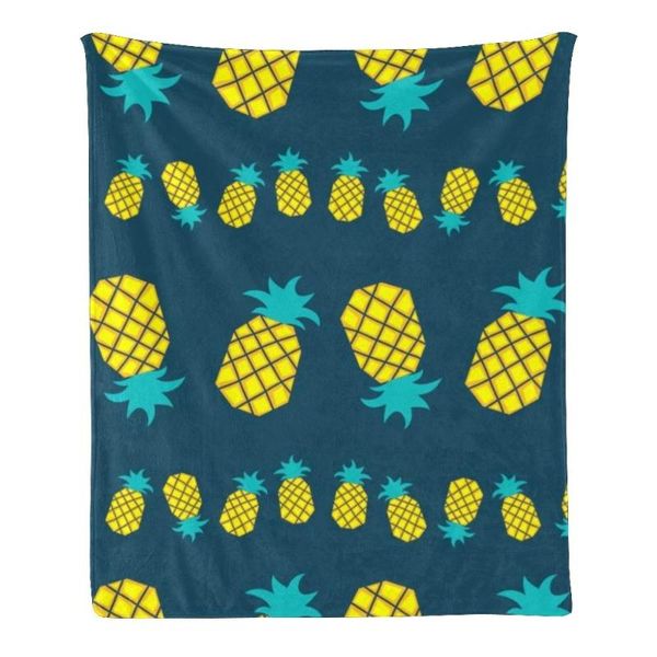 

blankets custom blanket fleece super soft throw for couch sofa bed gift tropical pineapples (50inchx60inch)