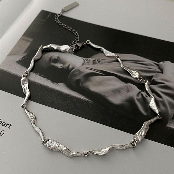 

chokers 2021 fashion cool titanium steel chain necklace for women men jewelry gifts accessories, Golden;silver