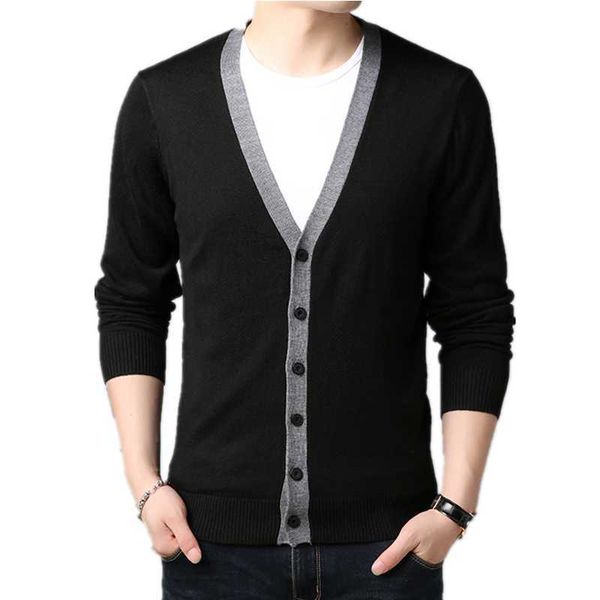 

Men's Sweaters Autumn Long Sleeved Casual Fashion Knit Sweater Clothing Casaco Masculino Giyim Baggy Erkek Kiyafetleri Swetry Blusa YQCJ, White;black