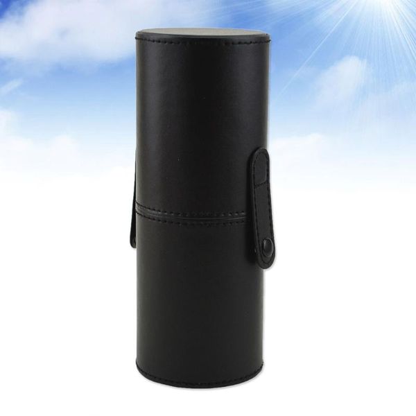 

eyebrow tools & stencils makeup brushes pen holder pu leather travel cosmetic brush bag empty organizer make size (black)