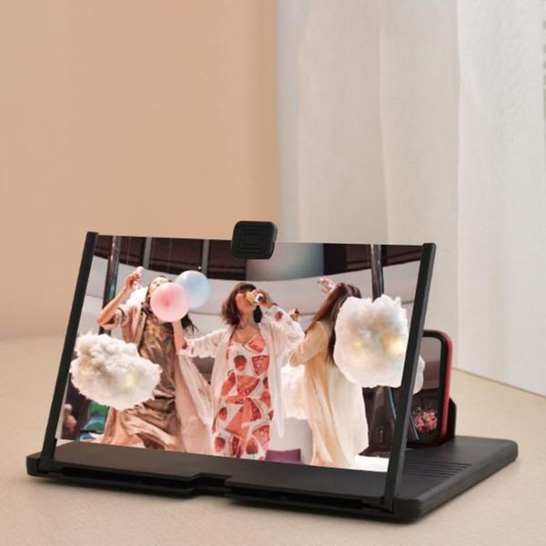 

inch 3d mobile phone screen magnifier stand desk holder cell mounts & holders