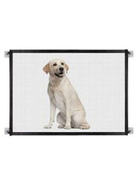 

kennels & pens portable folding mesh dog gate retractable guard extra wide indoor outdoor pet