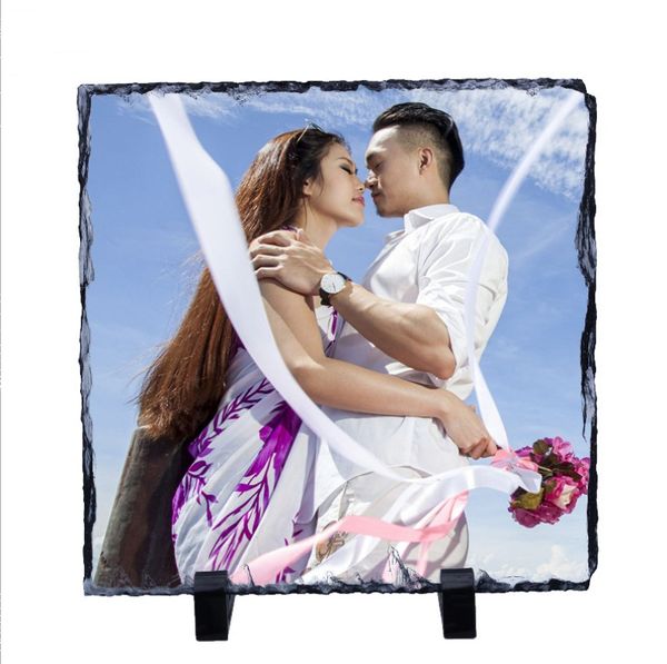 Creative Decoration Sublimation Slates Telhas Rock Pintura DIY Térmica Transferência Térmica Frame Quadro Sublimado Litografia Natural Artes e Artesanato Presentes da Sala de estar