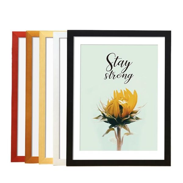 

cysolid wood picture frame for wall hanging mounted size small 24-inch 14 customized consulting customer service frames