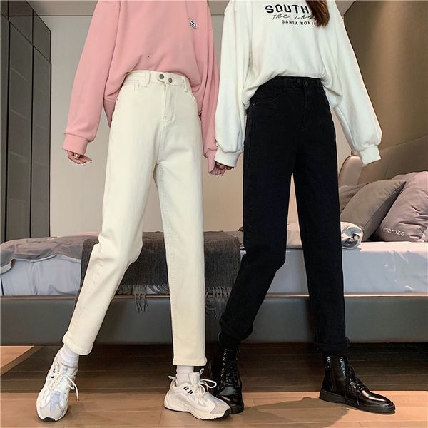 

classic brem high waist black pants 100% cotton plied elastic waistline women's fashions winter jean, Blue