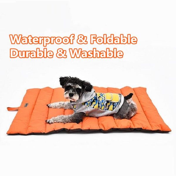 

kennels & pens dog kennel mats dogs sleeping pad washable non-sticky warm soft oxford cloth breathable 1pc hair medium outdoor pet mat