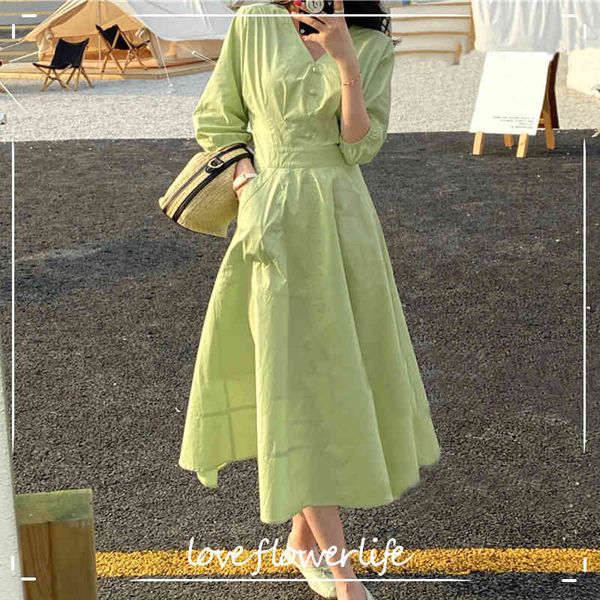 

korean style v-neck elegant dress women bandage design slim vintage dress office lady chiffon thin white dress summer chic 210521, Black;gray