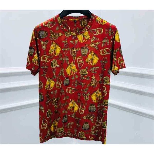 

men's t-shirts t shirts 20ss fashion floral horse crown gothic diamond print cotton tee fo kdms, White;black