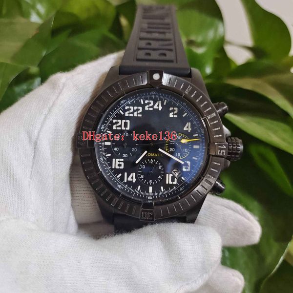 

excellent wristwatches men watches xb1210e41b1s1 50mm black dial vk quartz chronograph working natural rubber strap mens watch, Slivery;brown