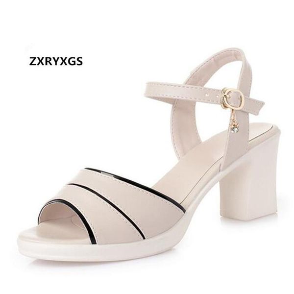 

spell colors cowhide open shoes woman sandals high heeled plus size summer leather, Black