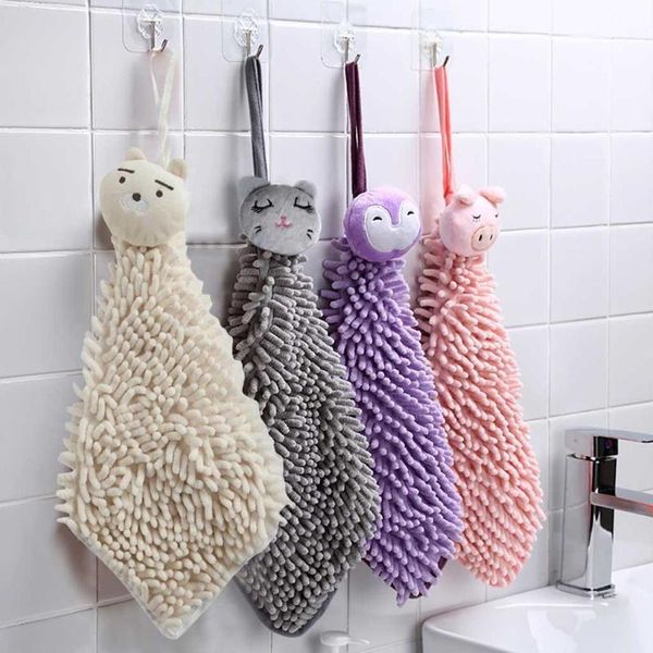 

towel cute hand nursery cartoon animal kitchen bath hanging wipe soft supplie