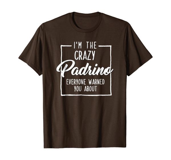 

i'm the crazy padrino or godfather in spanish gift tshirt, White;black