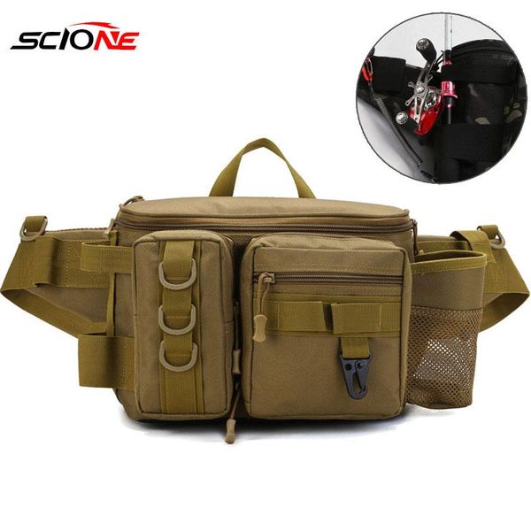 

fishing accessories lure waist bag box chest backpack camping military tactical travel outdoor men bags sport x10g