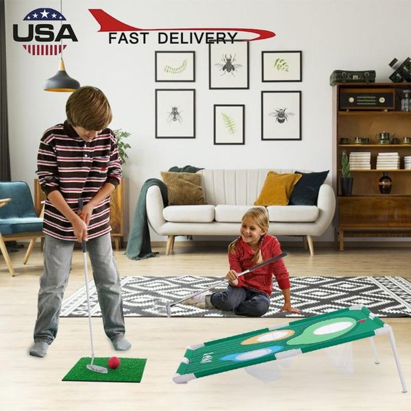 

golfing chipping net cornhole game set, foldable golf practice sports for outdoor indoor backyard putarget complete set of clubs