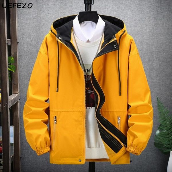 

men's jackets uefezo 8xl plus size mens spring autumn casual patchwork bomber jacket men overcoat baseball coats, Black;brown